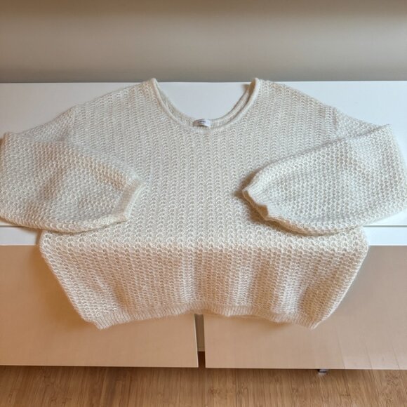 Aritzia Wilfred Raelynn Sweater – Ivory – Size L - Picture 1 of 11